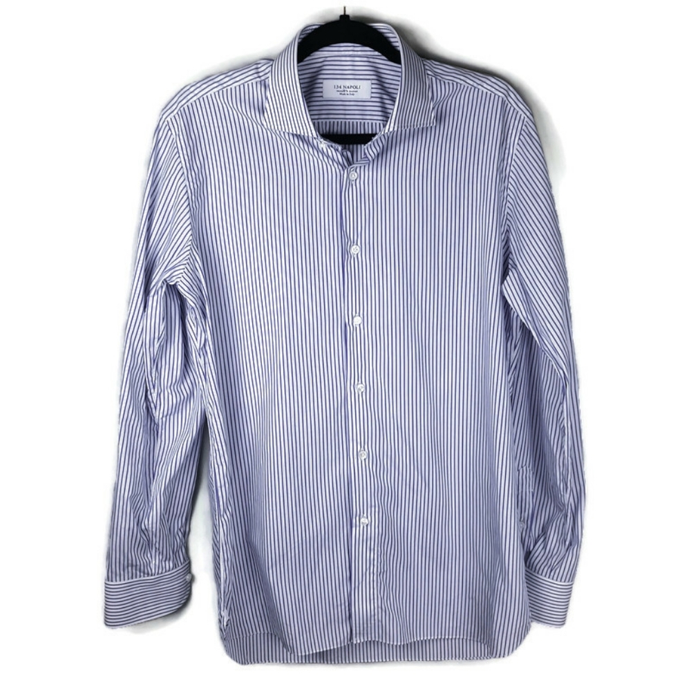 134 Napoli Long Sleeve Dress Shirt Size 16/41